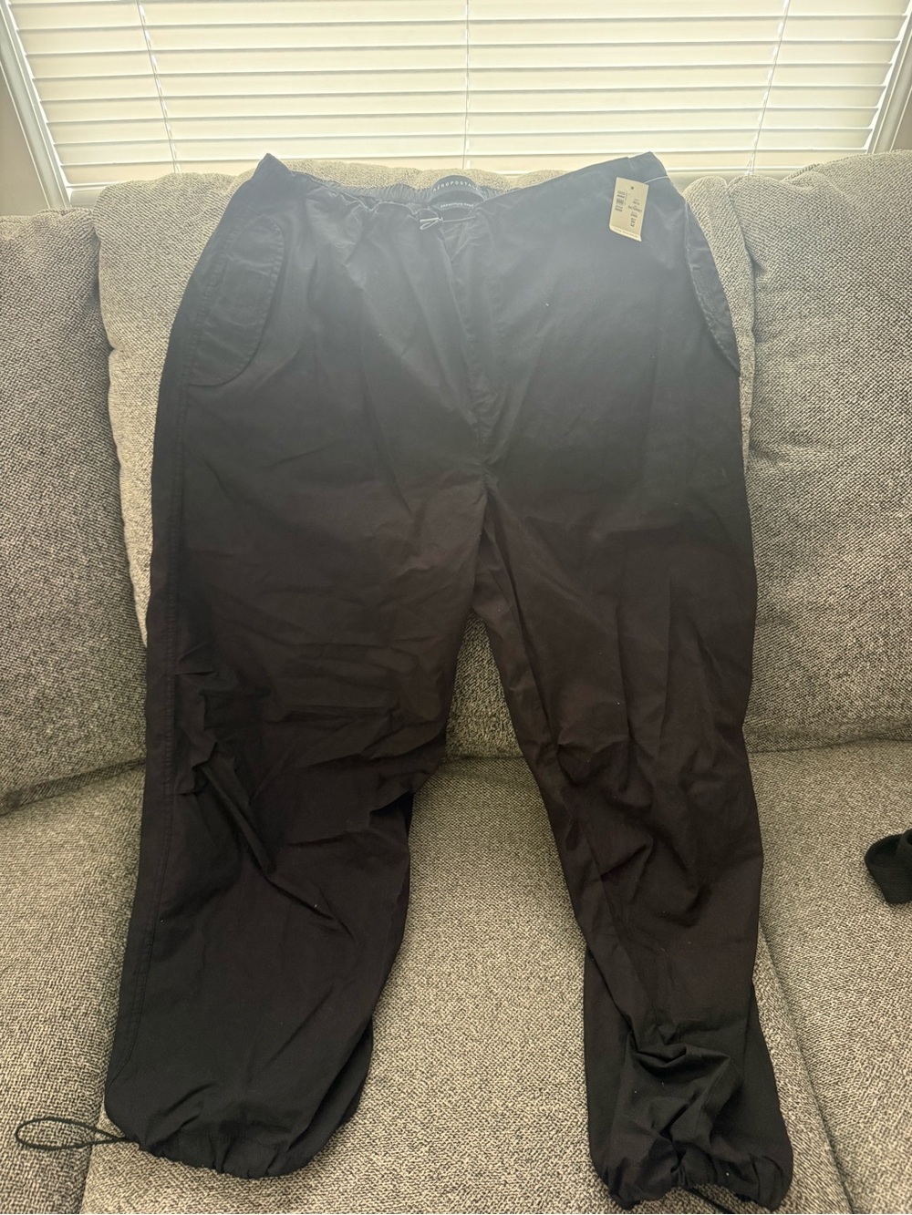 Aeropostale Black Women's Drawstring Jogger Pants